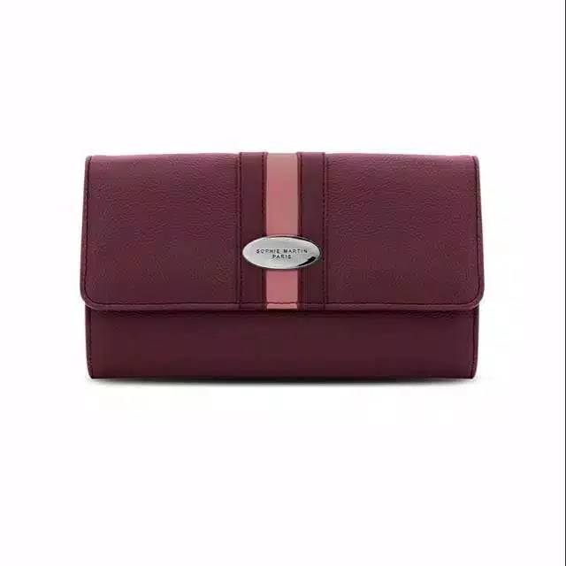 [ BISA BAYAR DI TEMPAT ] Dompet Azurine Sophie Paris ( Warna Maroon )