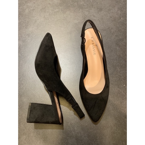 Chrissie Lynette black payless block heels 7,5 heels 7,5cm