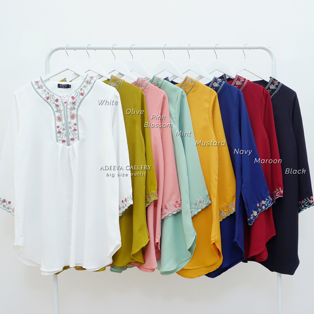 ADEEVA Raya Blouse Jumbo Original 5 Ukuran