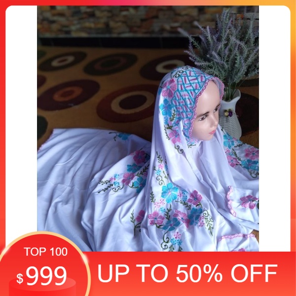 Mukena ANAK lajuran bordir Mukena anak terusan bordir Mukena anak bordir bunga MUKENA ANAK BORDIR lu