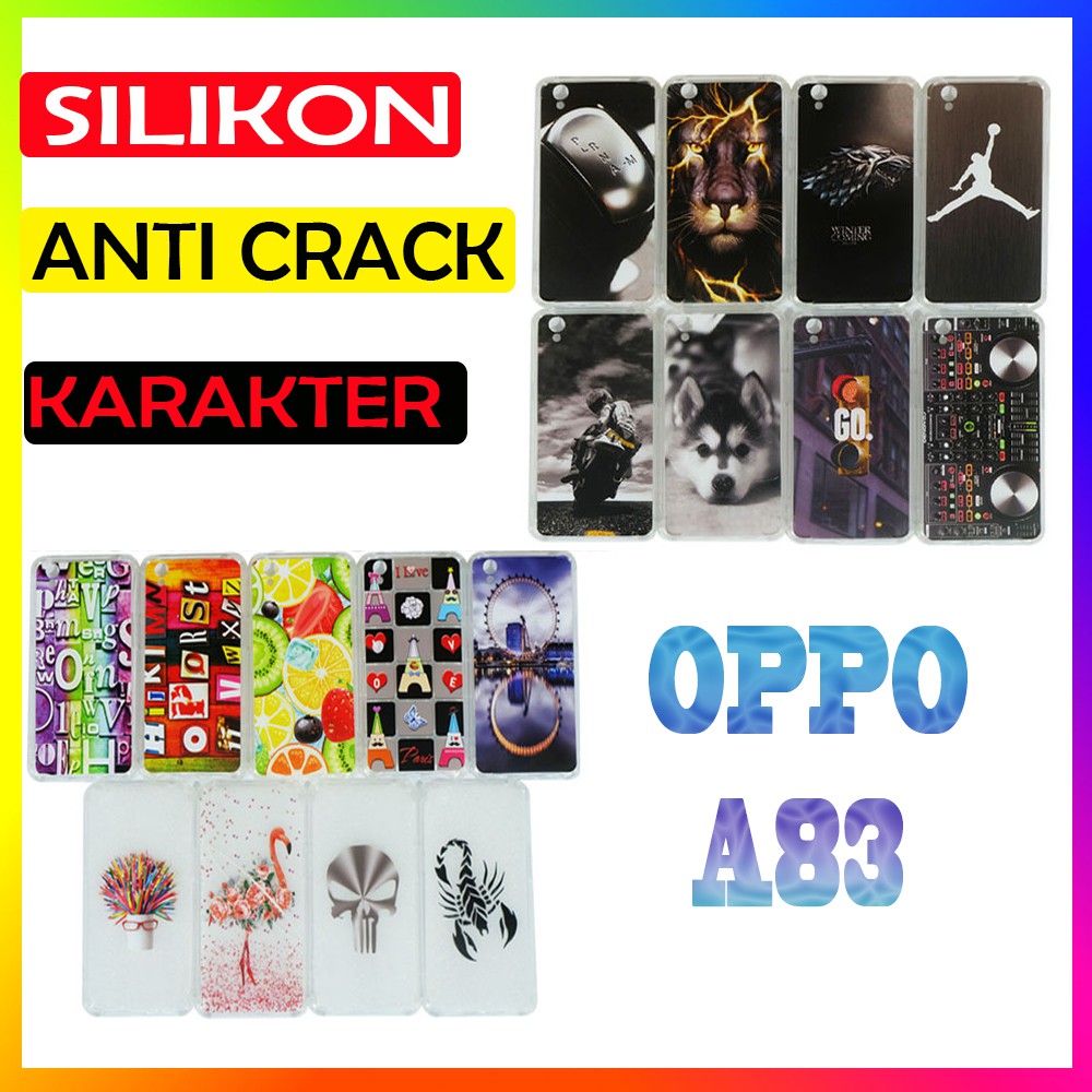 Casing Silicone Handphone OPPO A83 Kesing Silikon Soft Case UltraThin Anti Crack  Case HP