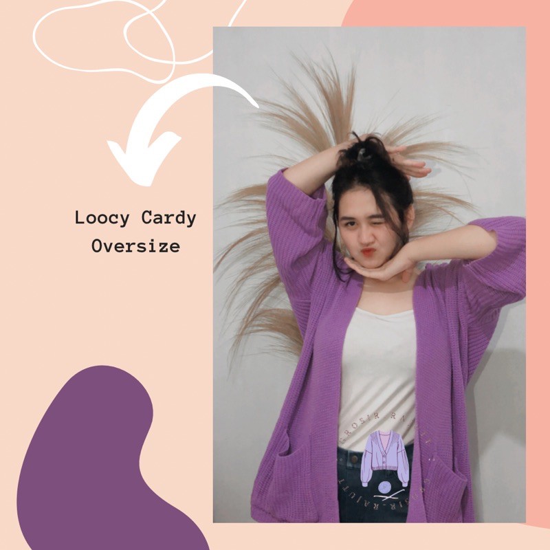 Loocy Cardy / COD / Cardigan Rajut Wanita / Cardigan Oversize / Cardigan Jumbo-0