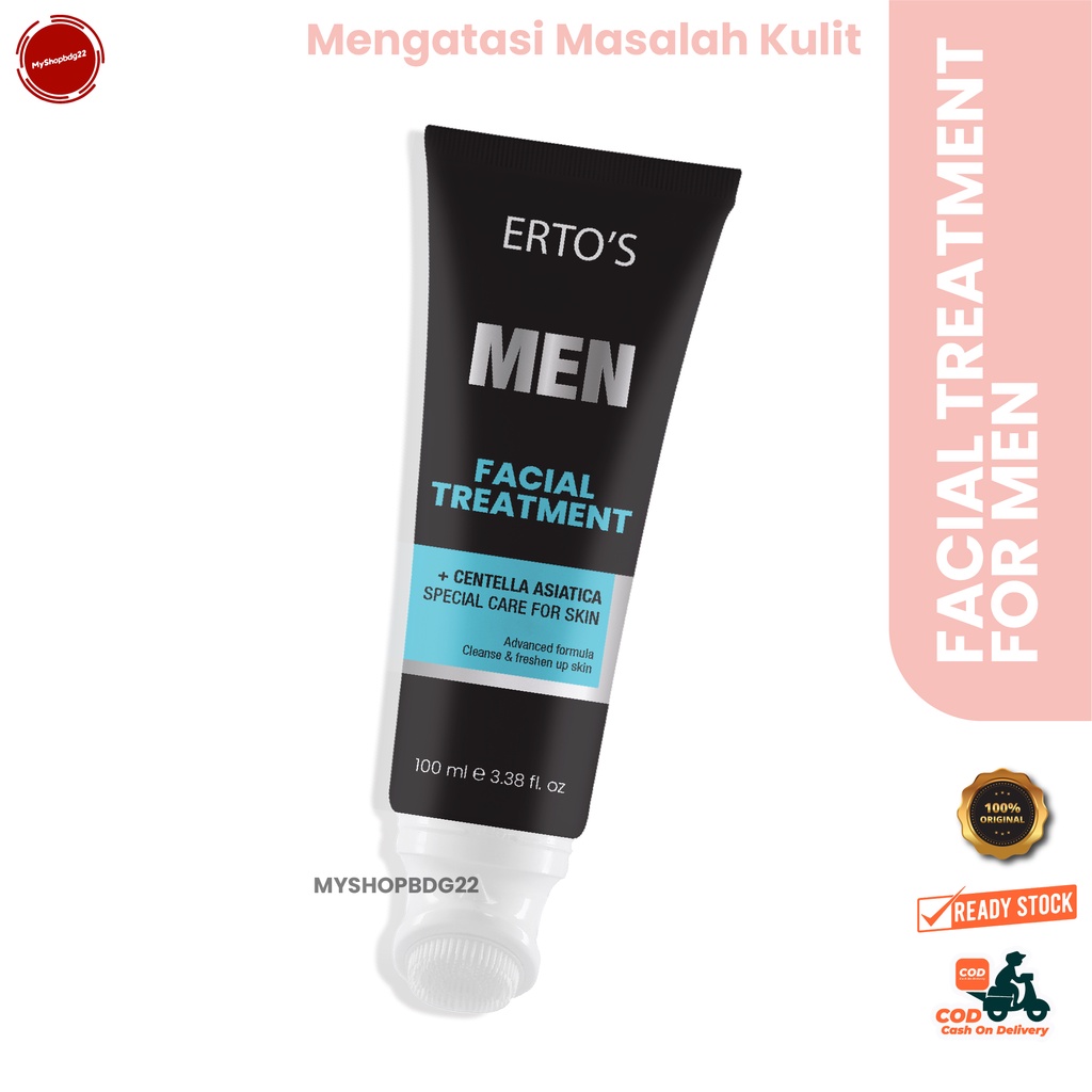 Facial Treatment For Men With Centella Asiatica 100ml Skincare Perawatan Kulit Wajah Pria By Myshopbdg22