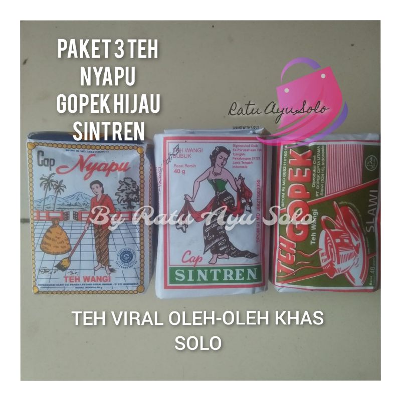 

paket OLEH-OLEH teh oplosan viral (3teh)