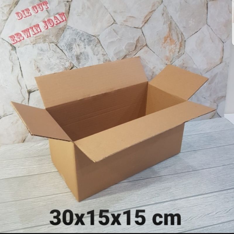 

Kardus / Box / uk. 30x15x15 cm / Karton Packing polos baru ST