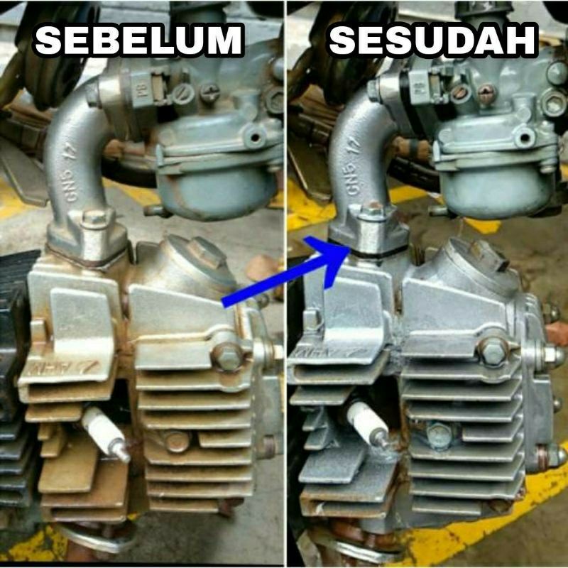 Pembersih kerak mesin motor &amp; mobil / pembersih chrome / penghilang noda membandel mesin