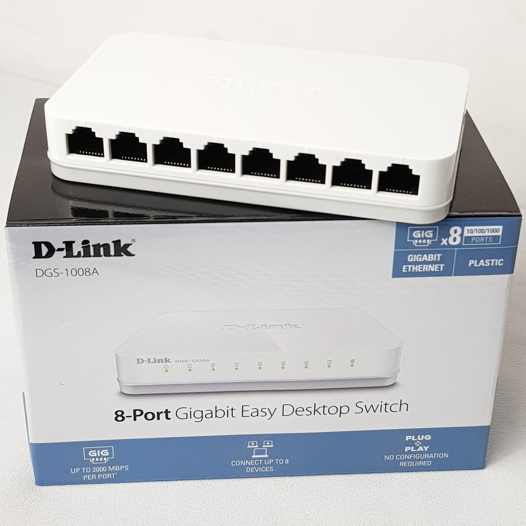 SWITCH HUB D-LINK DGS-1008A PLASTIK