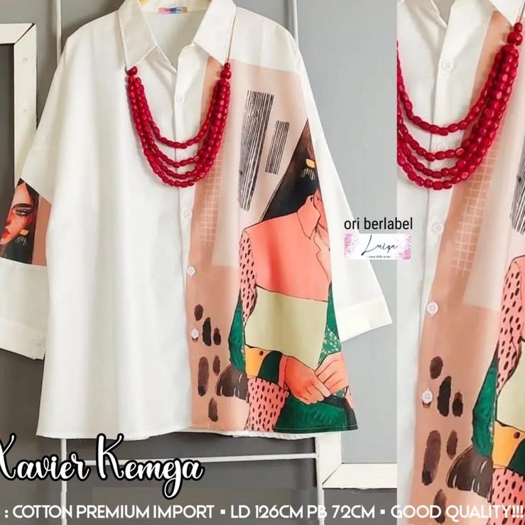 Muraaaahh.. Kemeja Satin premium wanita jumbo cantik import bangkok. Vanila kemeja original by masil