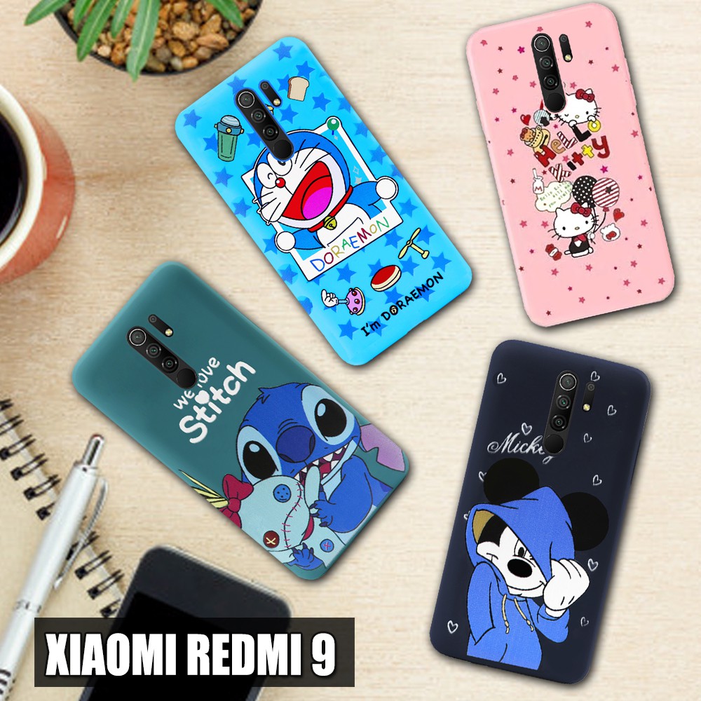 Case Xiaomi Redmi 9 9T 9A 9C 4A 4X 5A 6A 7A Poco M3 Doraemon Stitch