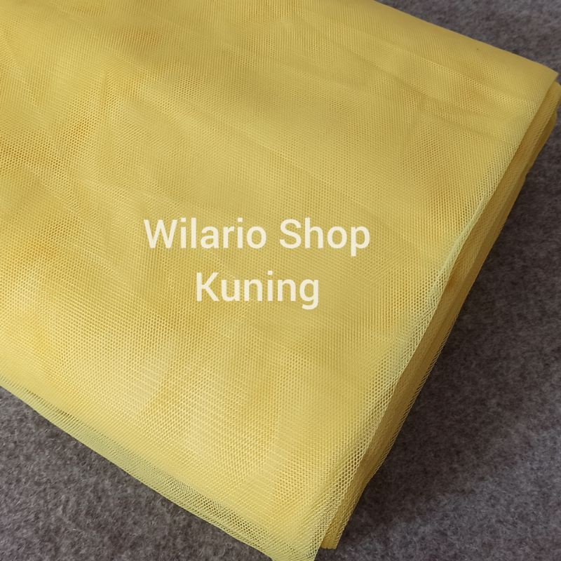 KAIN TILE HALUS LEMBUT | KAIN TULE | KAIN TULLE | KAIN TILLE | SOFT TILE | SOFT TULLE-Kuning