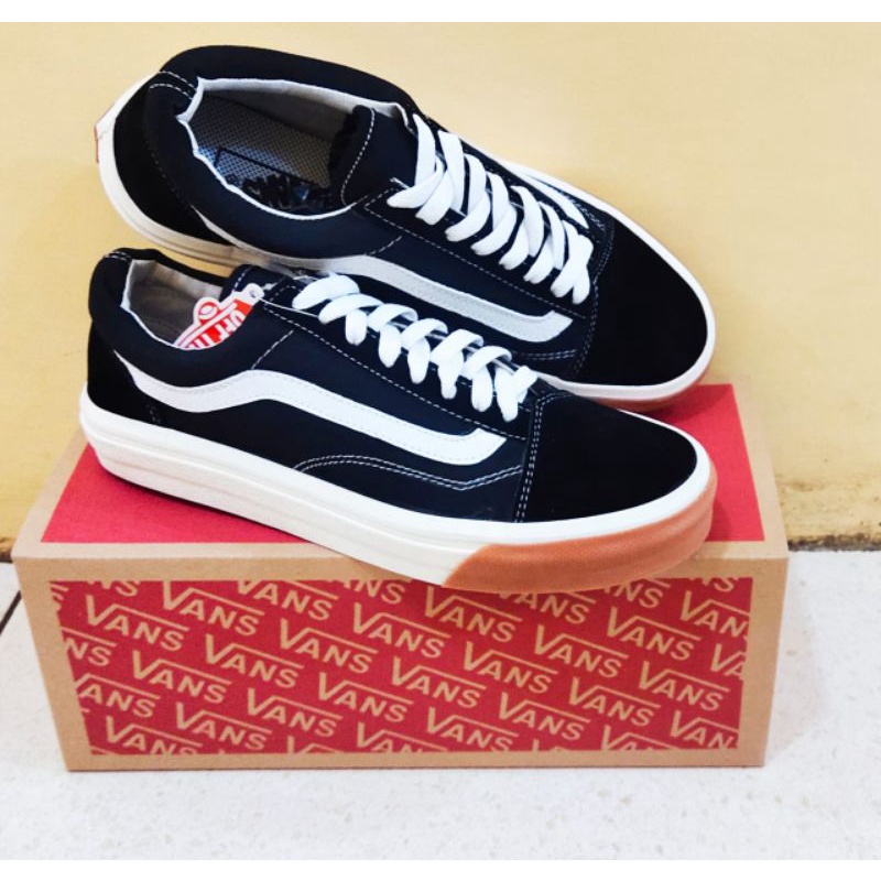 SEPATU  V4NS OLD SKOOL BLACK WHITE DT PREMIUM GRADE ORI PREMIUM SEPATU SNEAKERS PRIA SNEAKERS WANITA