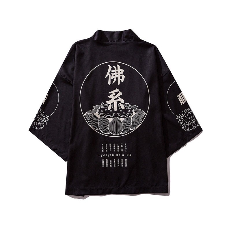 RE07 KIMONO CARDINGAN IMPORT PRIA JEPANG COSTPLAY HAORI ORIGINAL YUTAKA LOOSE BIG OVER SIZE 3XL 4XL