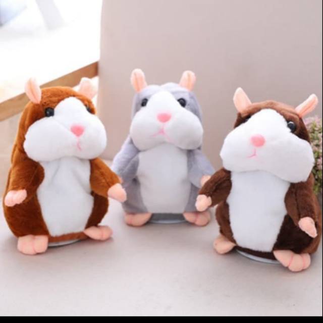 Mainan boneka Hamster bisa bicara dan bergerak 0657