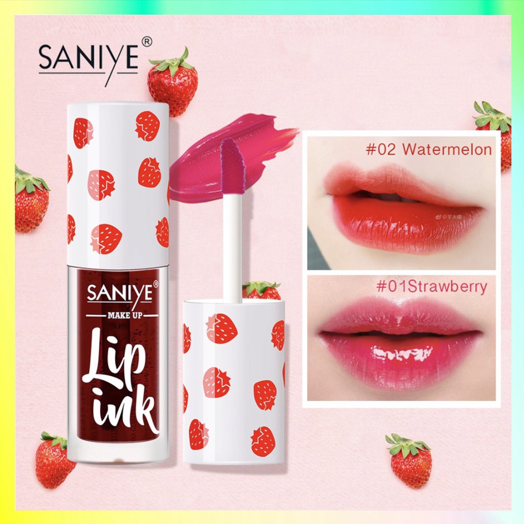 SANIYE Lip Cream Matte 3 Warna MOISTURIZING AND BRIGHTENING LIPS SKIN SA005