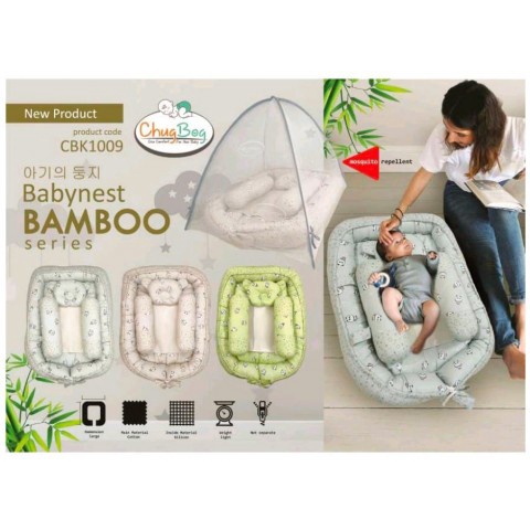 Kasur Bayi ChugBog Baby Nest Bamboo Series CBK1009 matras tempat tidur bayi