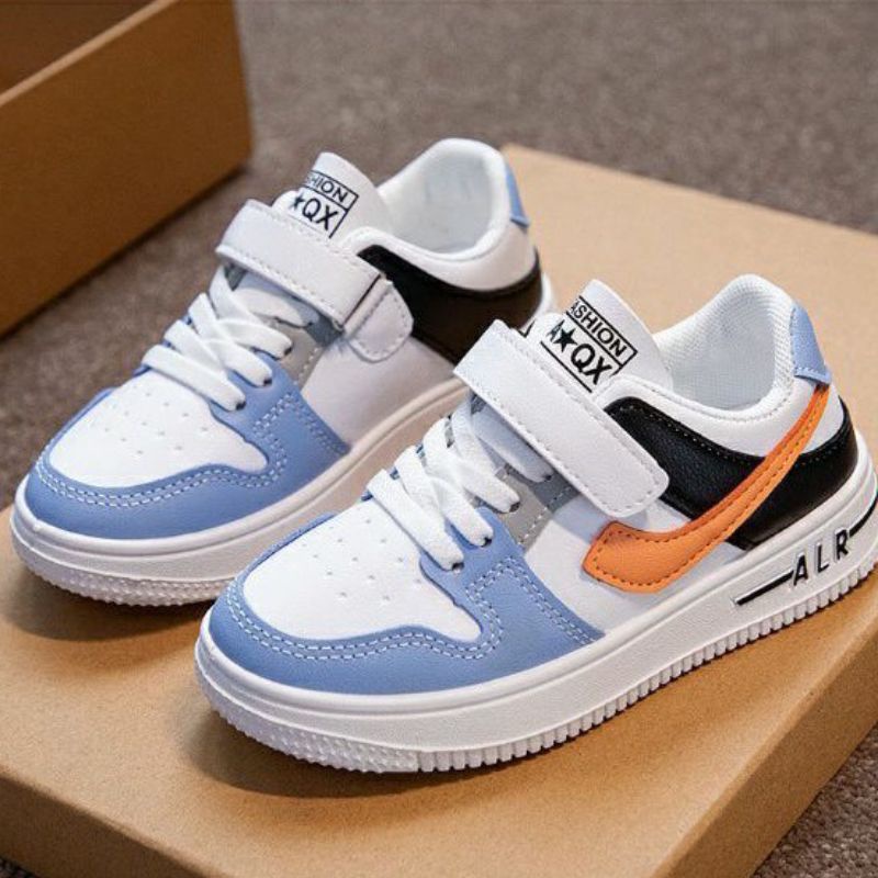 Qeede_Store Sepatu WOODY NIKE KIDSS Non LED Sneakers Anak Laki-Laki Dan Perempuan Import Size 26-37