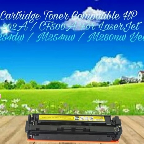 Toner Cartridge Compatible HP 202A M254 M254dw M280 M280nw M281 M281dw M281fdw M281cdw CF502A Yellow