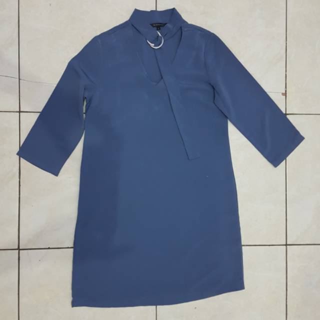 Preloved Midi Dress THE EXECUTIVE warna Dusty Blue