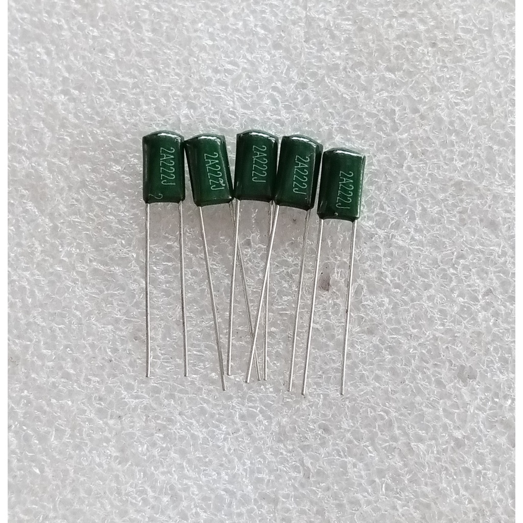 Capacitor Polyester Film 2.2nf Mylar 222 5pcs