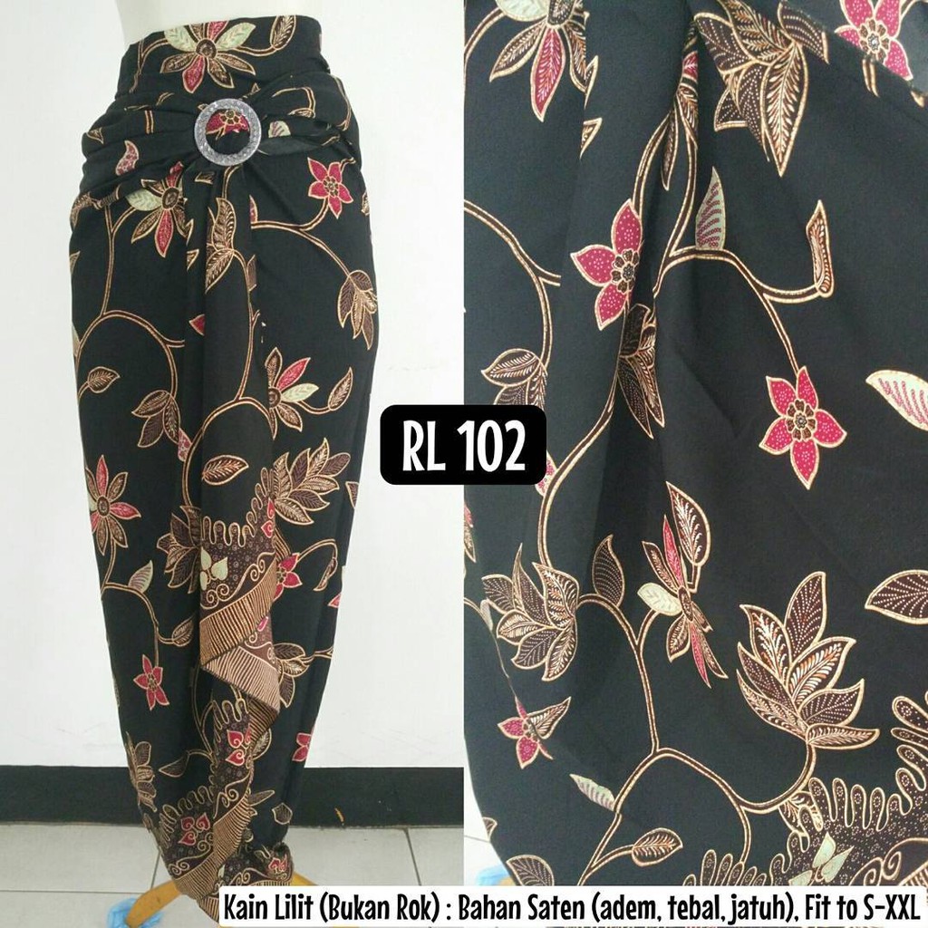 Rok Kain Lilit Rambat Hitam