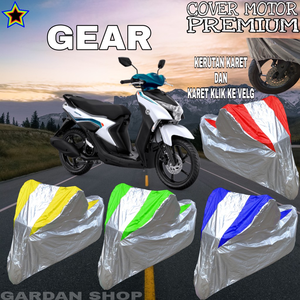 Sarung Motor GEER Silver KOMBINASI Body Cover Geer PREMIUM