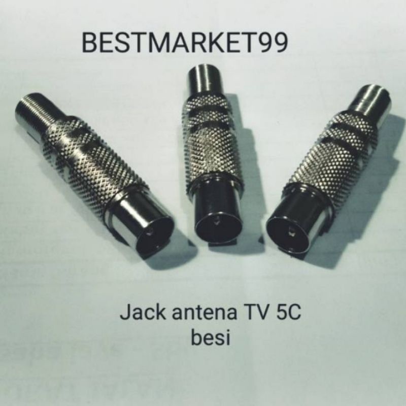 Jack TV 5C Besi / Jack Antenna Tv 5C Besi Stainless Steel Kwalitas Bagus