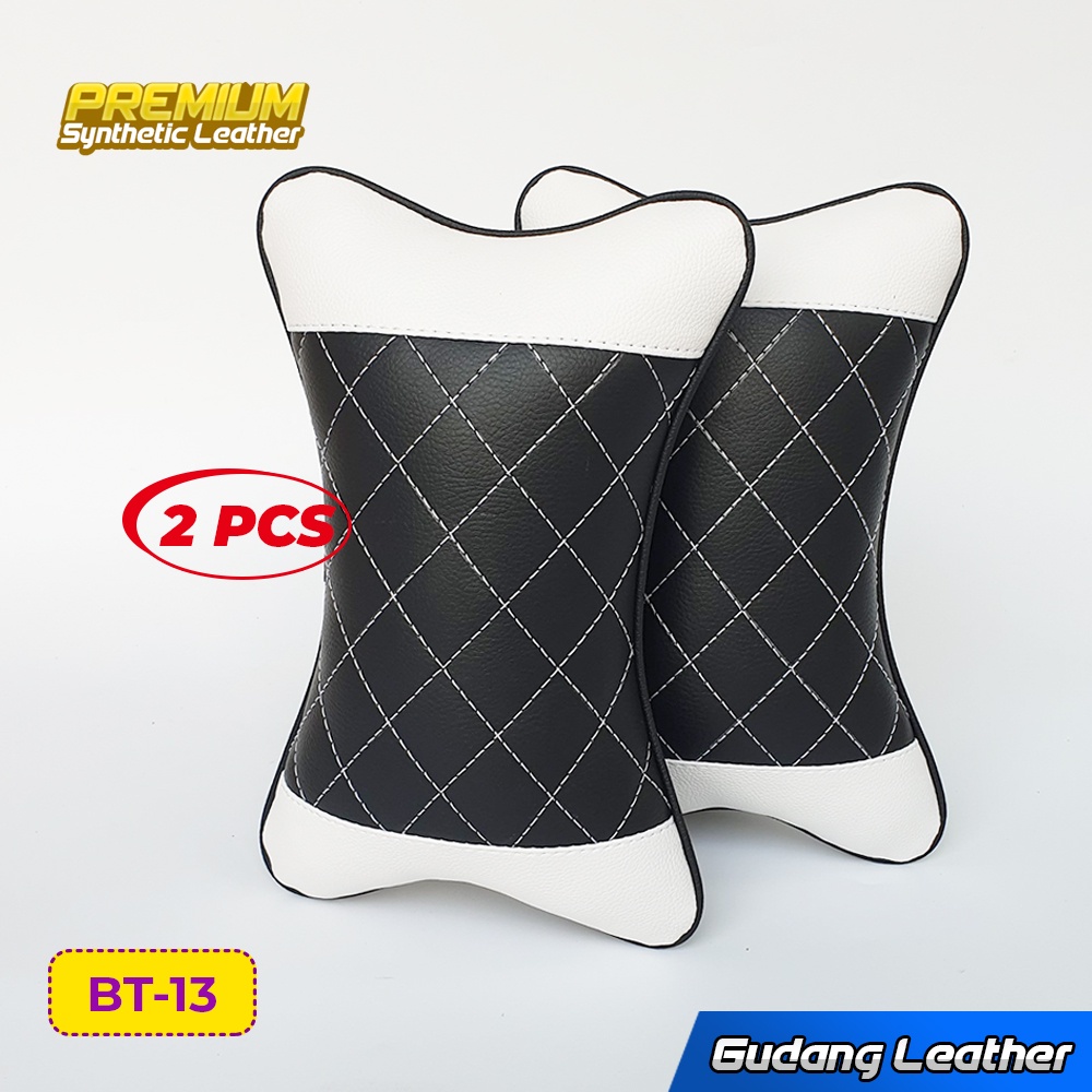 Bantal Mobil Kulit Sintetis Premium - Motif Diamond