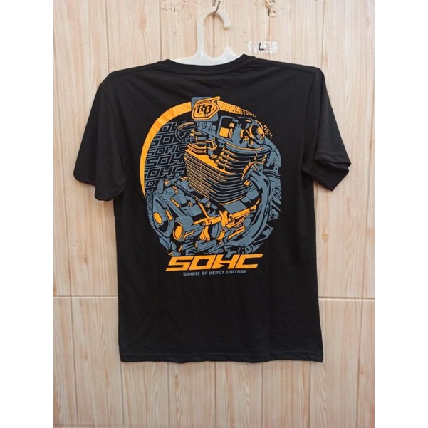 KAOS MOTOR CB ZONA CLASSIC HITAM