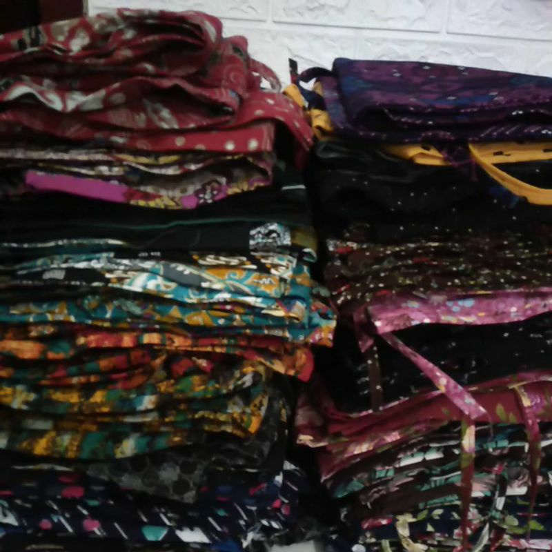 CELANA KULOT PANJANG DEWASA WANITA BAHAN KATUN STREACH MOTIF SANTAI MURAH-random