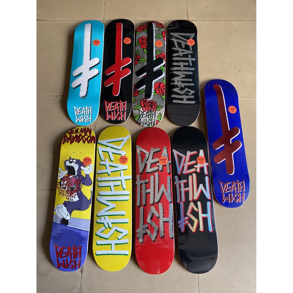 Deathwish 1pc deck skateboard 31x8 &quot;31X8.25&quot; pro deck 4 Roda Bahan Maple canandian Untuk Dewasa