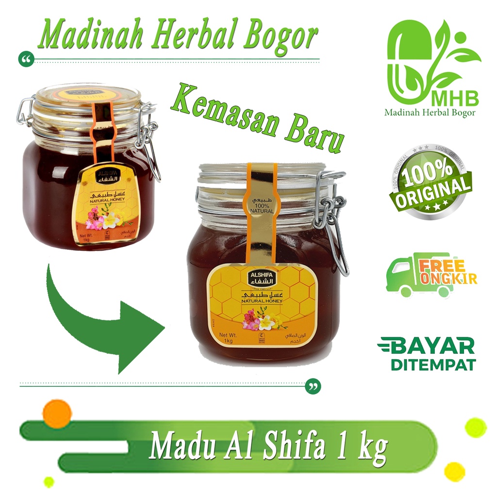 

Madu Alshifa 1kg madu Alsifa Madu Al Shifa 1kg-Madu Arab Alshifa 1 kg - Kemasan Toples Plus Kawat Original