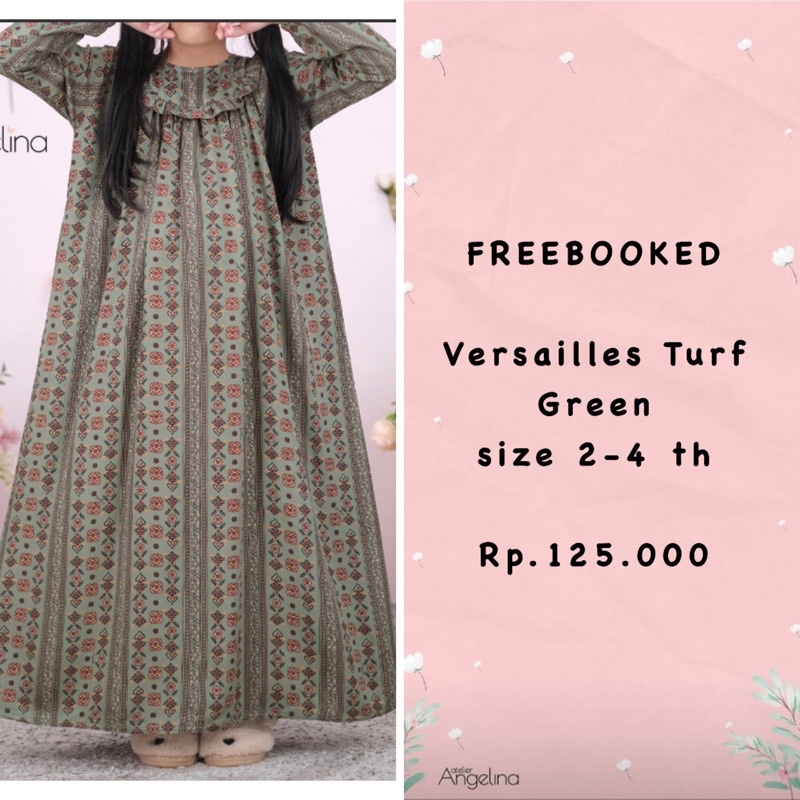 Versailles Turf Green Size 2-4 Atelier angelina NWT