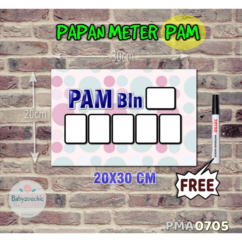 

Zoe Papan Meter Listrik PLN PAM motif Unik - Pastel 05