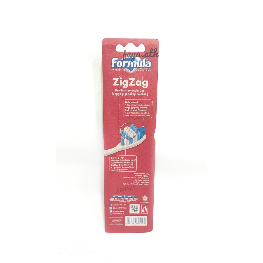 SIKAT GIGI FORMULA BULU HALUS LEMBUT ZIGZAG ISI 3 SOFT TOOTHBRUSH