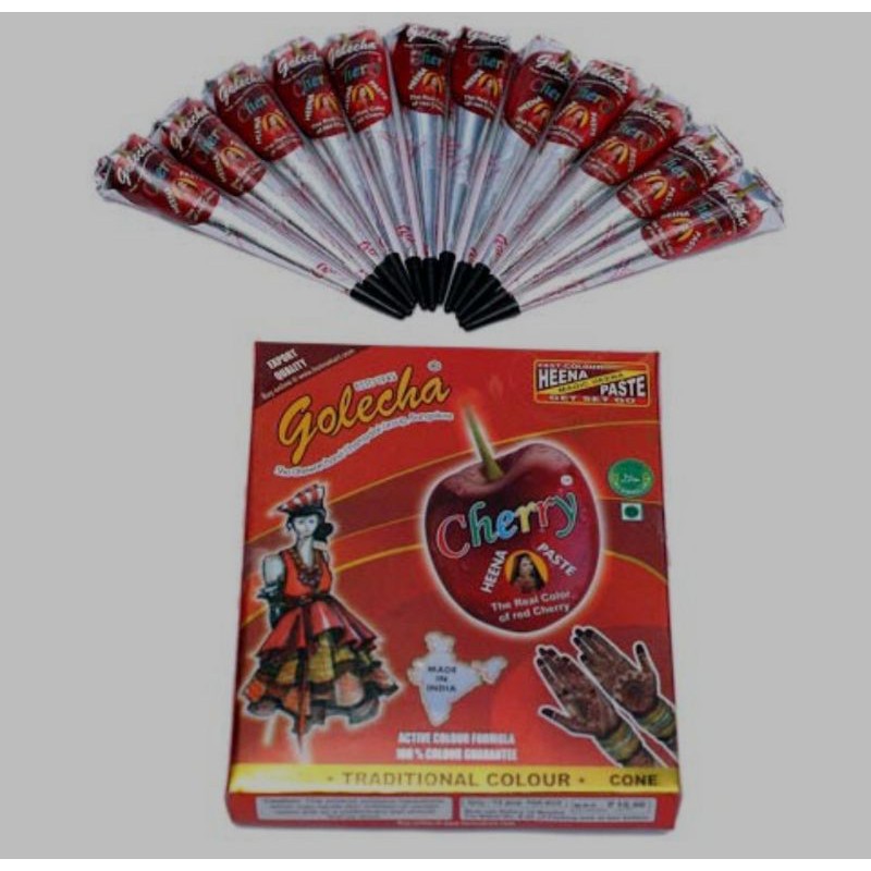 HARGA PERLUSIN - RED CHERRY / GOLECHA HENNA RED CHERRY HENA PASTE