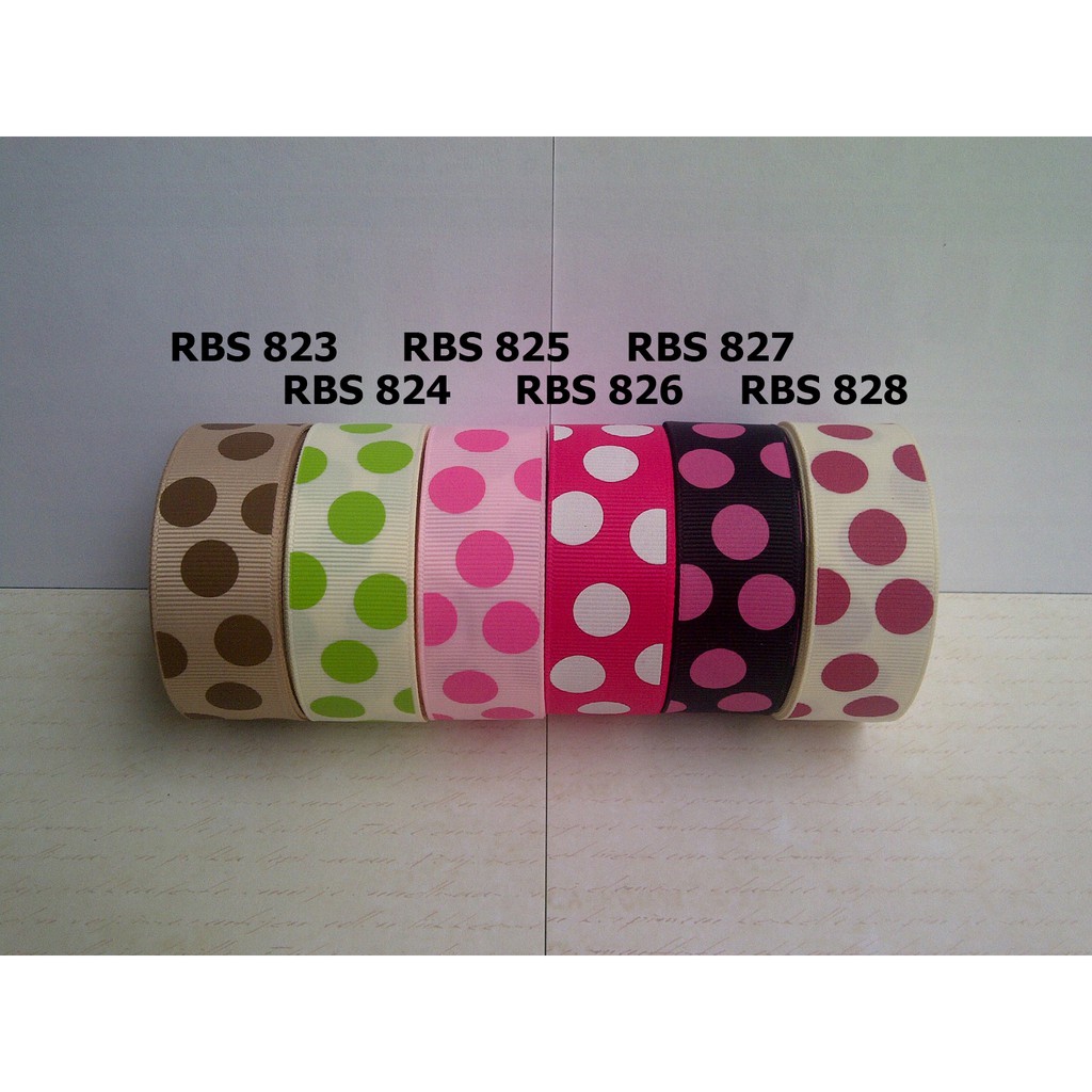 

[10 YARD] PITA GROSGRAIN MOTIF POLKADOT SALE RBS 823,824,825,826,827,828