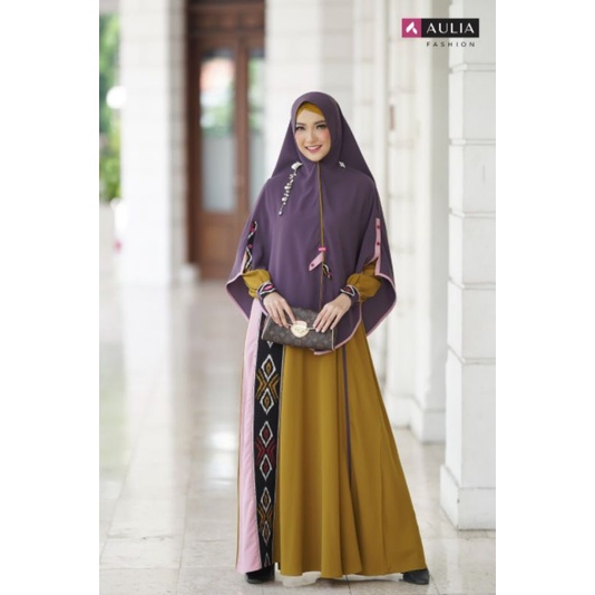 Gamis Aulia/Aulia Fashion/Sulthan 12/gamis syari/gamis olive