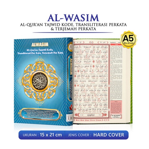 AL QURAN AL WASIM A5 TERJEMAH PER KATA LATIN PERKATA OLEH OLEH HAJI DAN UMROH