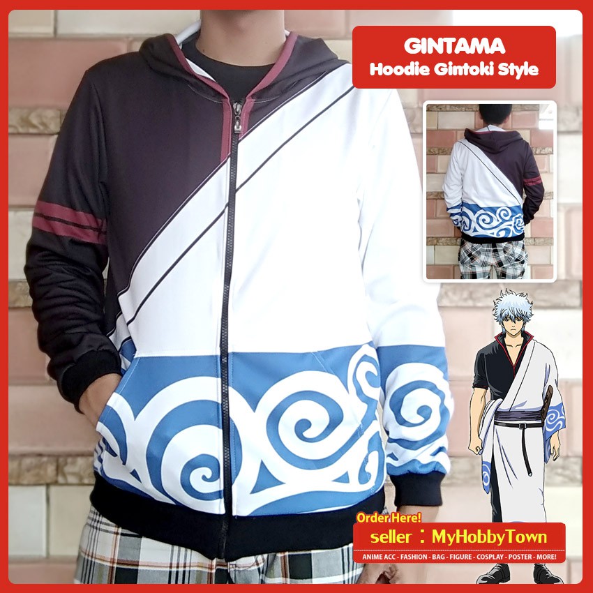 Jaket Anime Gintama Gintoki Full Print