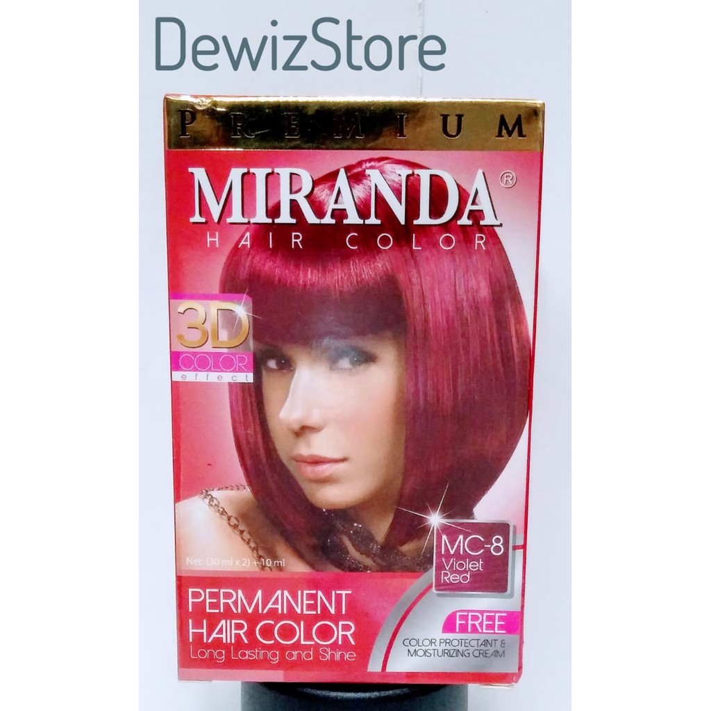 MIRANDA HAIR COLOR / PEWARNA RAMBUT MIRANDA (MC 8 - VIOLET RED)