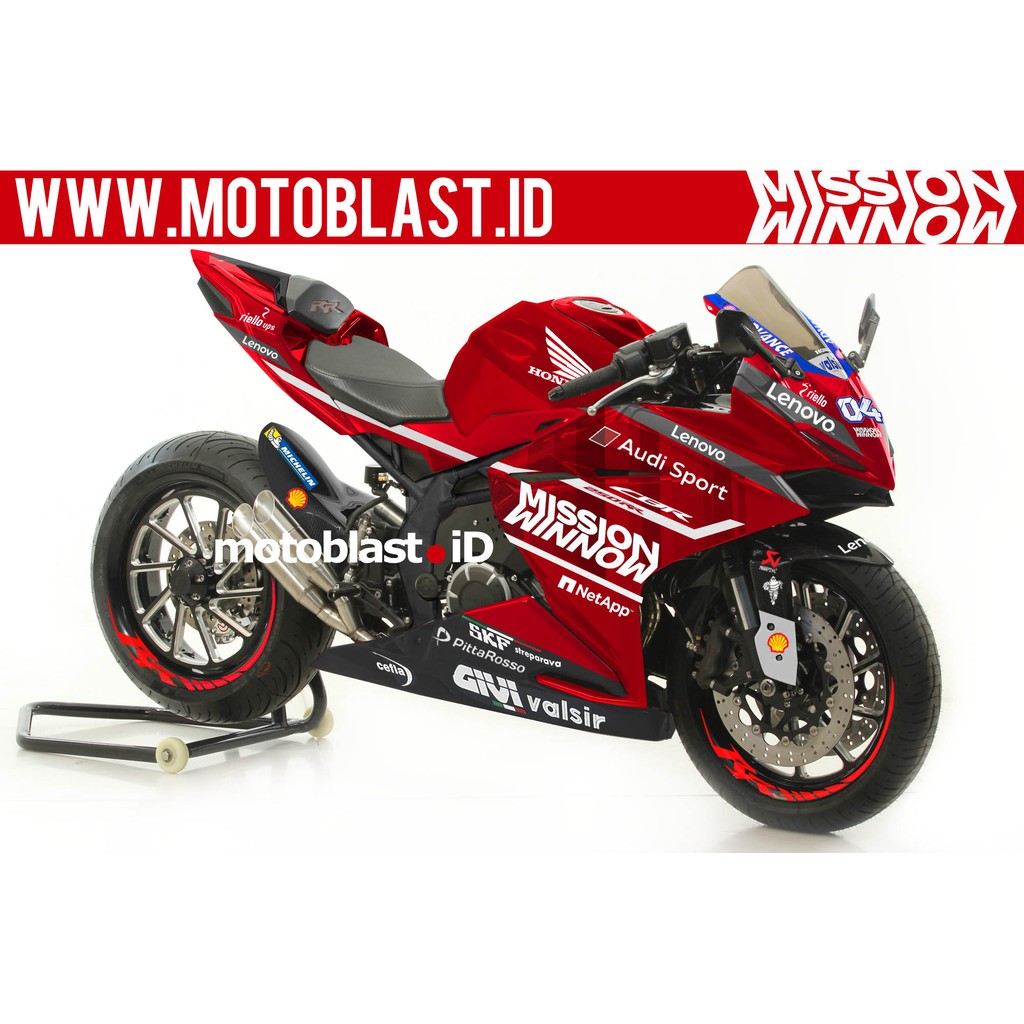 Decal Stiker Cbr250rr Red Mission Winnow 2019 Shopee Indonesia