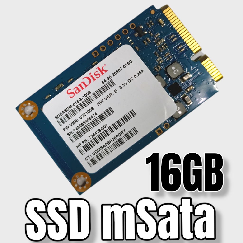 SSD mSATA 16GB Sandisk ssd6