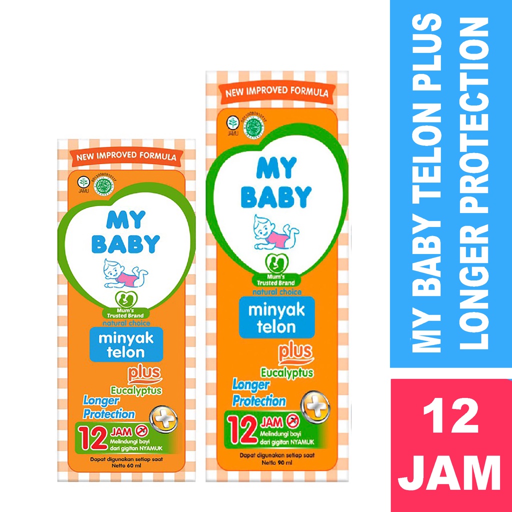 Bisa COD My Baby Minyak Telon Plus Eucalyptus 90ml 60ml Longer Protection