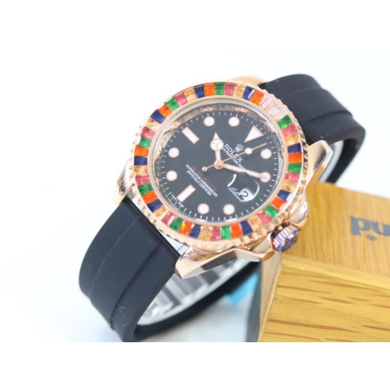 Jam Tangan Wanita/Cewek Rolex Rubber