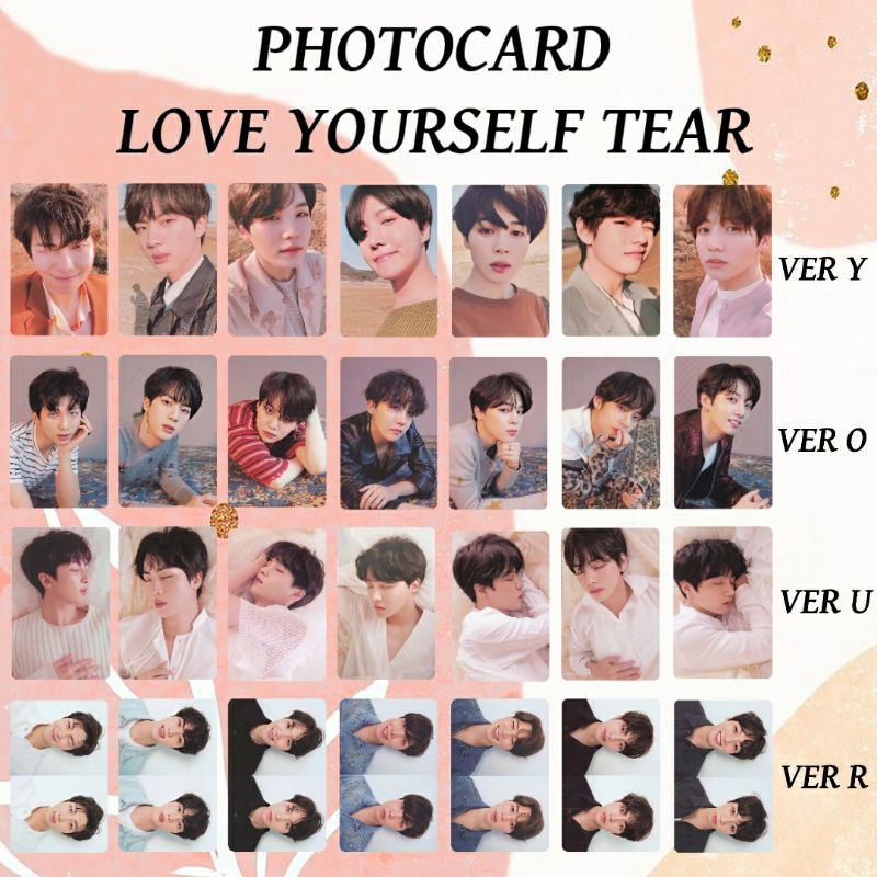  UNOFFICIAL PHOTOCARD LOVE YOURSELF TEAR BTS Shopee Indonesia