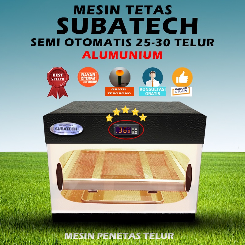 SUBATECH SO 40 50 Mesin Tetas Telur Semi Otomatis Penetas