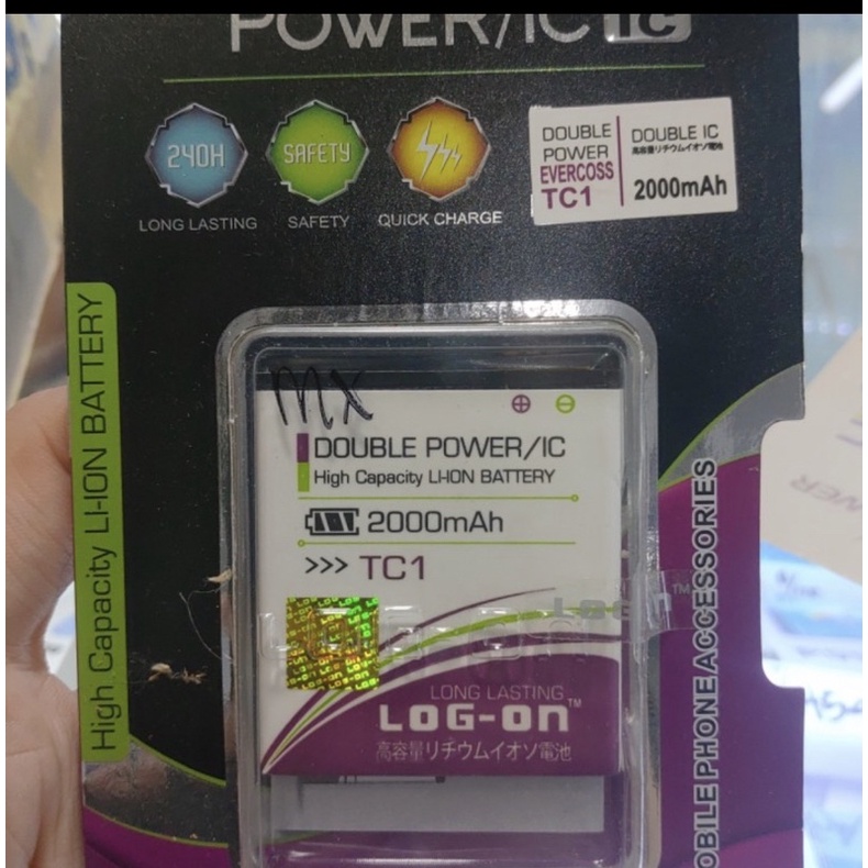 Baterai battery EVERCOSS TC1 LOG-ON
