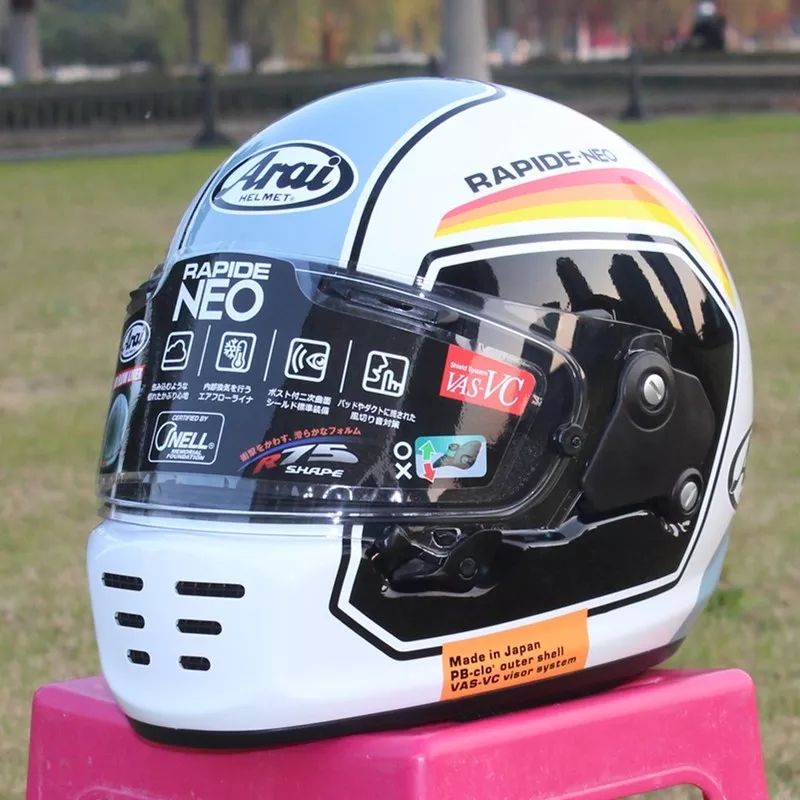 HELM FULL FACE RAPIDE NEO NUMBER WHITE| HELM IMPORT CLONE 1:1