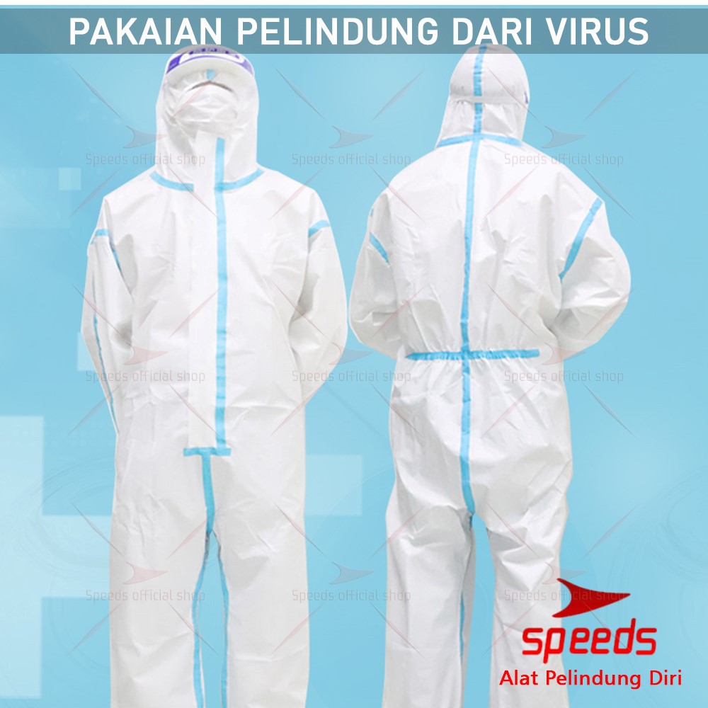 SPEEDS Baju APD / Baju Hazmat Cover Mask Bagi Tenaga Medis Untuk Corona