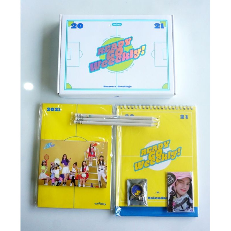 Sharing Season Greeting SG 2021 Weeekly desk calendar jiyoon set